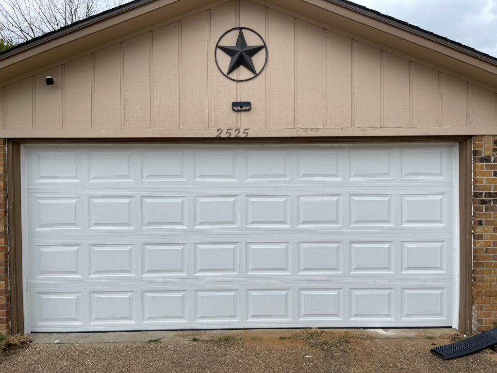 Short Panel White Garage Door