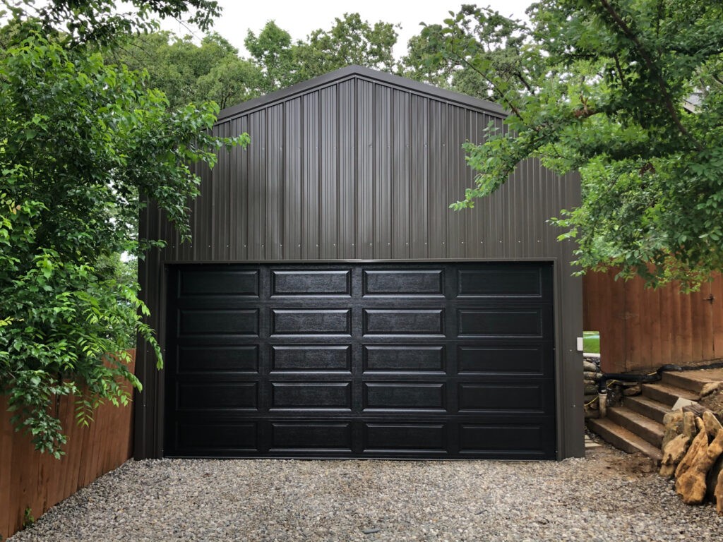 black garage doors armstrong ok