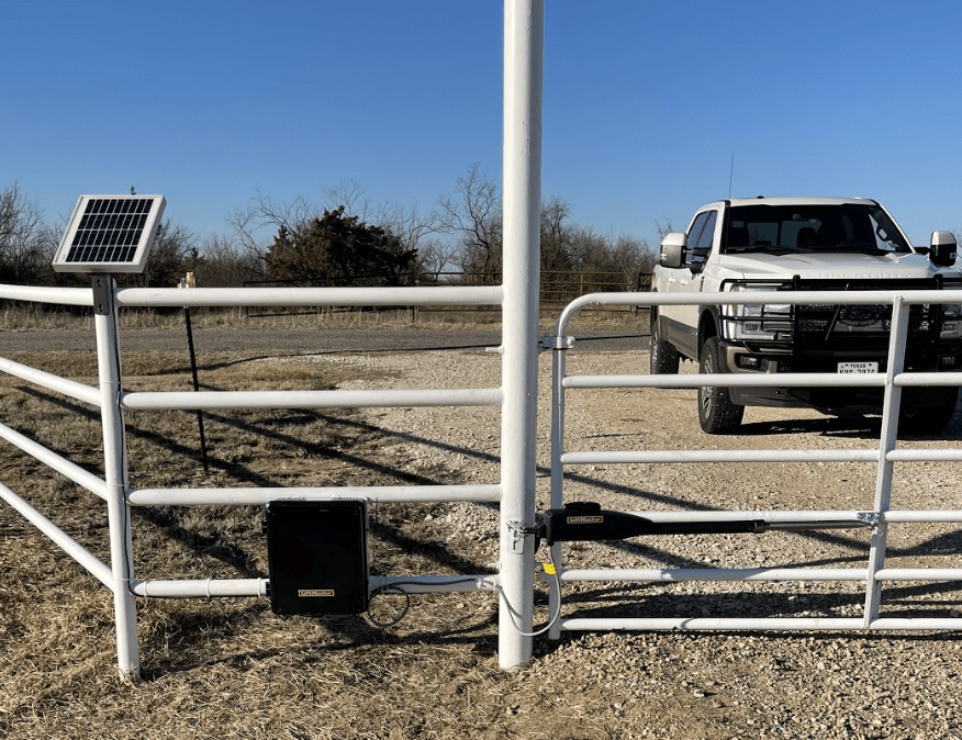 solar gate opener installation
